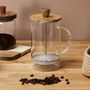 Cook Concept Cafetera Émbolo 850 Ml Vidrio Borosilicatado Tapa Madera Acacia Resistente