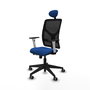 PIQUERAS Y CRESPO Silla de Oficina Motilla Azul con Mecanismo Sincro/Traslack