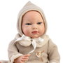 Muñecas Guca Muñeca Reborn Montessori Ivana 42 cm Vestido Lana Bebé Sin Pelo Español