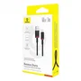 Baseus Dura Cable de Carga Rápida USB-C a USB-C 60W 1m Negro