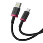 Baseus Dura Cable de Carga Rápida USB-C a USB-C 60W 1m Negro