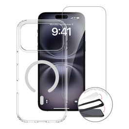 4smarts 360 Premium Protection Set para iPhone 17 Pro Max con Protector de Pantalla y Bumper Transparente