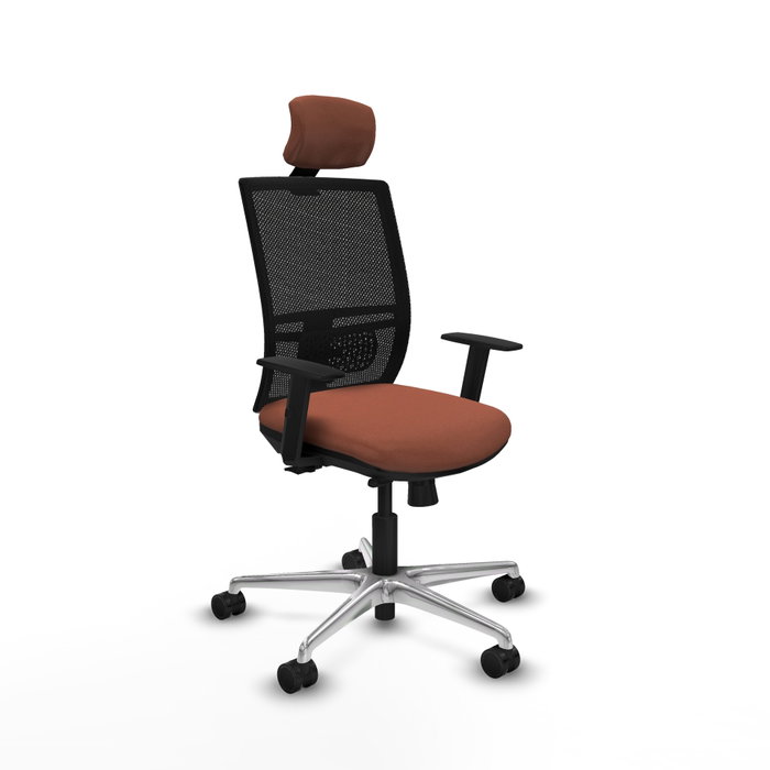 PIQUERAS Y CRESPO Silla de oficina Yunquera con mecanismo Sincro/Traslack Marrón y Negro PIQUERAS Y CRESPO Silla de oficina Yunquera con mecanismo Sincro/Traslack Marrón y Negro