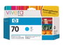 HP Cartucho de tinta HP 70 Cian 130 ml C9452A para Designjet Z2100/Z3100/Z5200