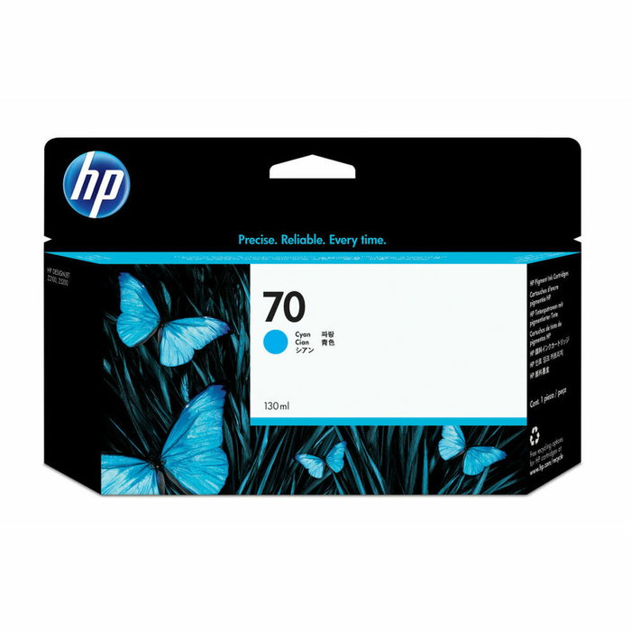 HP Cartucho de tinta HP 70 Cian 130 ml C9452A para Designjet Z2100/Z3100/Z5200