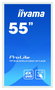 Iiyama TF5539UHSC-W1AG Monitor Pantalla Táctil 55" 4K UHD Blanco Multi-touch