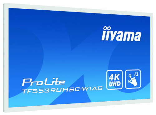 Iiyama TF5539UHSC-W1AG Monitor Pantalla Táctil 55" 4K UHD Blanco Multi-touch