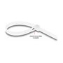 DeLOCK Bridas para cables reutilizables 150 x 7,2 mm, 100 piezas, blanco