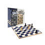 DEQUBE D00329 Set Ajedrez y Damas con Accesorios - Tablero, Piezas, Idioma Español/Inglés/Portugués, Edad +7 Años, Juego Estratégico