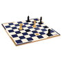 DEQUBE D00329 Set Ajedrez y Damas con Accesorios - Tablero, Piezas, Idioma Español/Inglés/Portugués, Edad +7 Años, Juego Estratégico