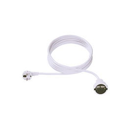 Bachmann Alargador/Cable de extensión 5 m blanco 3 polos (Schuko) 250V 16A H05VV-F 3G 1.5 mm²