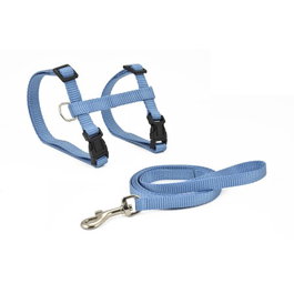 Nayeco Arnés y Correa Gato Basic Azul 10x 27-45cm - 10x 120cm