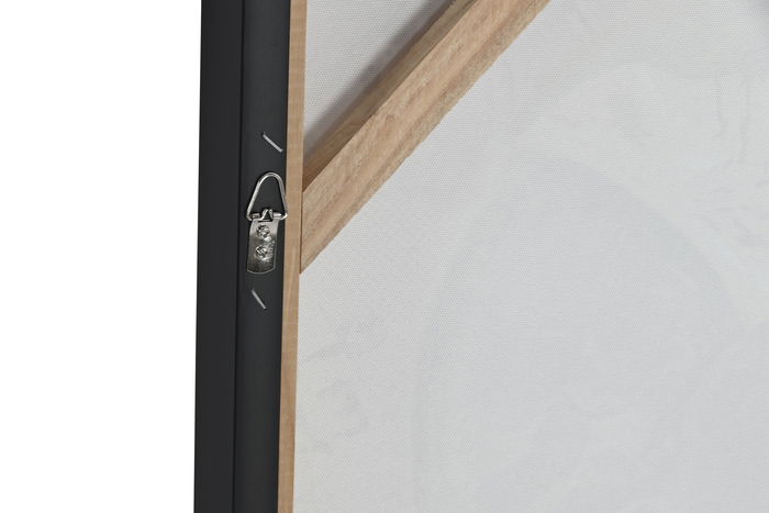 DKD Home Decor Cuadro Moderno Multicolor 80 x 80 cm Pintado a Mano (2 Unidades)