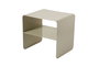 Hanah Home SHB-013-B Mesa Lateral de Metal Taupe 45 x 56 x 52 cm