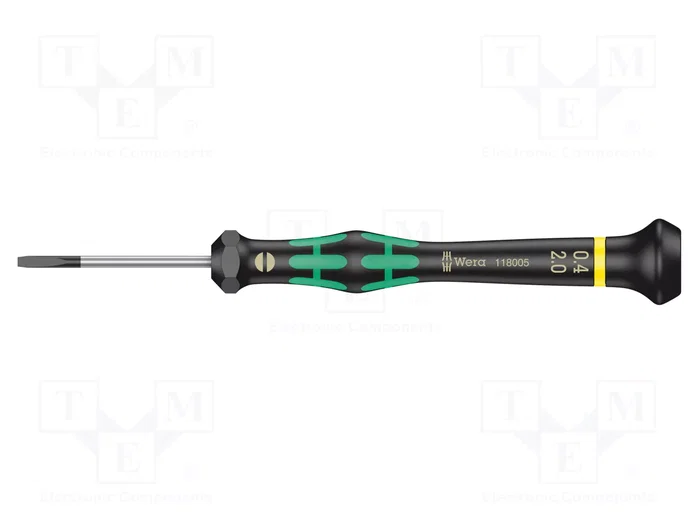 WERA Destornillador de precisión plano 2x0,4 mm WERA Destornillador de precisión plano 2x0,4 mm