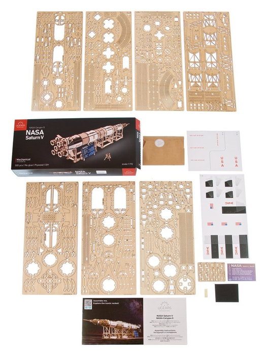 Ugears Maqueta de madera NASA Saturn V Ugears Maqueta de madera NASA Saturn V