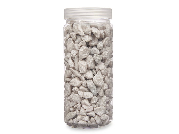 GIFTDECOR Bote Piedra 10-20 mm Metalizada Gris 700g