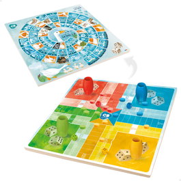 CB Games Juego de parchís y oca de madera
