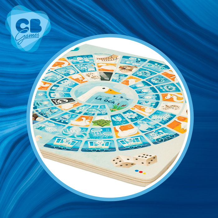 CB Games Juego de parchís y oca de madera