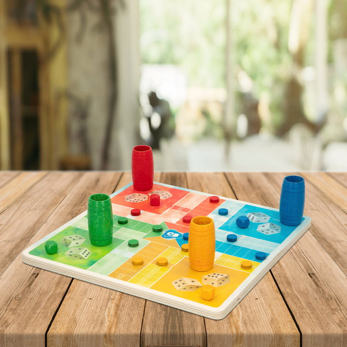 CB Games Juego de parchís y oca de madera