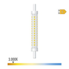 Edm Bombilla Led Lineal R7s 8W 900 Lm 3000K Luz Cálida Regulable 118mm