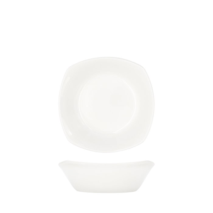 Summa Set de 6 Cazoletas Casketo de Porcelana Marfil 15x15 cm Summa Set de 6 Cazoletas Casketo de Porcelana Marfil 15x15 cm