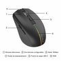 Coolbox Ratón Gaming W01 1600 DPI Inalámbrico Negro
