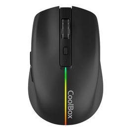 COOLBOX Ratón Inalámbrico Gaming W01 1600 DPI RGB Negro
