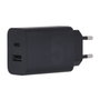 Motorola Cargador TurboPower 50W con Cable USB-C y Salidas Duales USB-C + USB-A, Negro