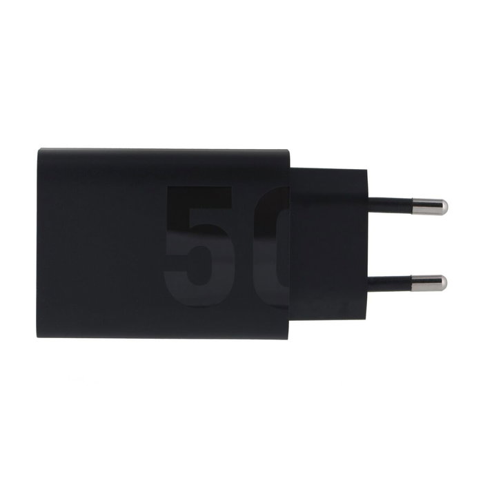 Motorola Cargador TurboPower 50W con Cable USB-C y Salidas Duales USB-C + USB-A, Negro