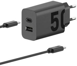 Motorola Cargador de Pared USB-C Turbo Power 50W con Cable