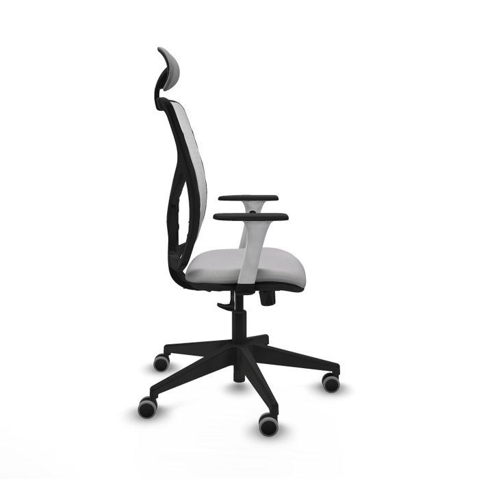 PIQUERAS Y CRESPO Silla de oficina Motilla con mecanismo Sincro Gris claro y Blanco PIQUERAS Y CRESPO Silla de oficina Motilla con mecanismo Sincro Gris claro y Blanco