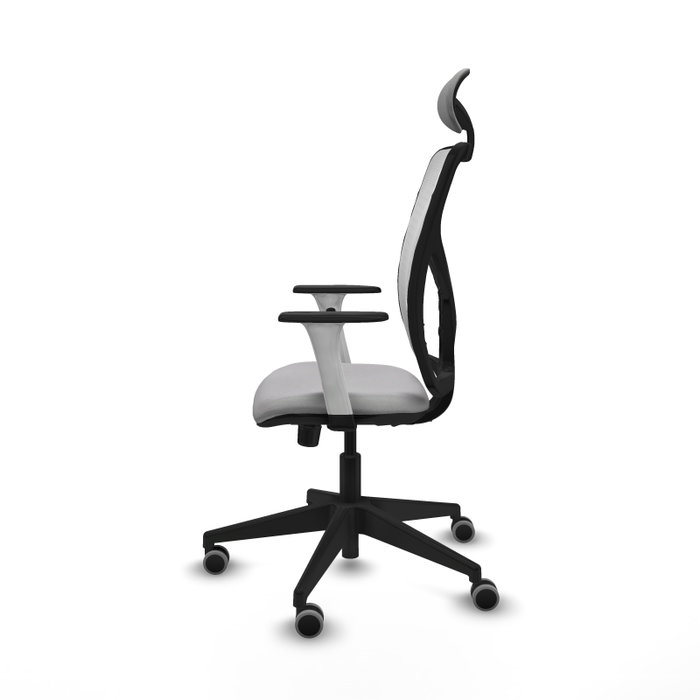 PIQUERAS Y CRESPO Silla de oficina Motilla con mecanismo Sincro Gris claro y Blanco PIQUERAS Y CRESPO Silla de oficina Motilla con mecanismo Sincro Gris claro y Blanco