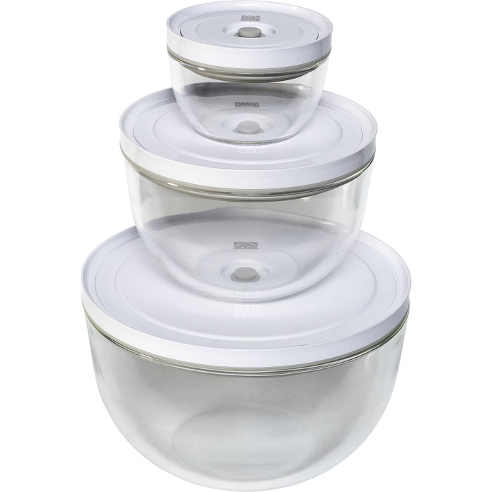 Zwilling Fresh & Save Set de Recipientes al Vacío de Vidrio, 6 Piezas