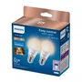 Philips Bombilla LED Inteligente Wi-Fi/Bluetooth A60 E27 8W (Equivalente 60W) - Blanco Mate, Regulable 2700-6500K, Clase F, PHI WFB 60W A60 E27 827-65 TW 2PF/6
