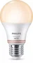 Philips Bombilla LED Inteligente Wi-Fi/Bluetooth A60 E27 8W (Equivalente 60W) - Blanco Mate, Regulable 2700-6500K, Clase F, PHI WFB 60W A60 E27 827-65 TW 2PF/6