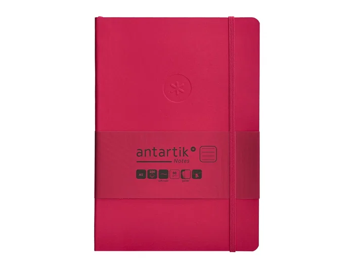 Antartik Cuaderno A5 Tapa Blanda Hojas Rayadas Burdeos 80 Hojas 80gr FSC