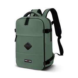 Karactermania Mochila Mercury 2.0 Viaje Cabina Avión 40x20x25cm, Verde Militar, Portátil 15", Impermeable, Poliéster