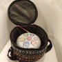DKD Home Decor Set de 3 Tambores Melódicos de Acero Chakras