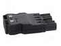 WIELAND Conector de bloque de bornas desmontable GESIS 20A Negro