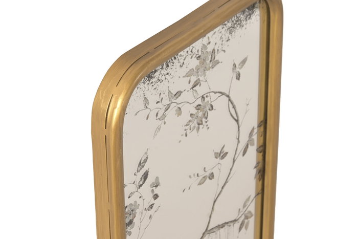DKD Home Decor Set de 3 Espejos Dorados de Metal y Cristal