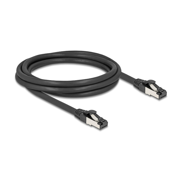 DeLOCK Cable de red RJ45 Cat8.1 S/FTP 2 m 40 Gbps Negro