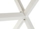 DKD Home Decor Mesa de Comedor para Terraza y Jardín, Aluminio y Resina, 6-8 Personas, 90 x 75 x 160 cm, Color Blanco Natural