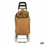 Carro de Compra Kinvara Marrón Negro Verde 3,3 L 36 x 95 x 35 cm (10 Unidades)