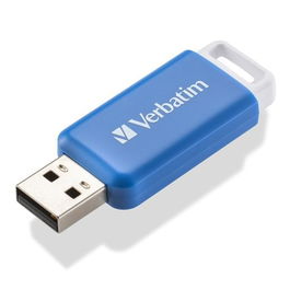 Verbatim V Databar 64GB Hi-Speed Retráctil USB 2.0 Azul Pendrive