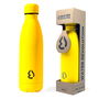Water Revolution Botella Amarillo 500ml Acero Inoxidable Térmica Antigoteo 24h Frío 12h Caliente