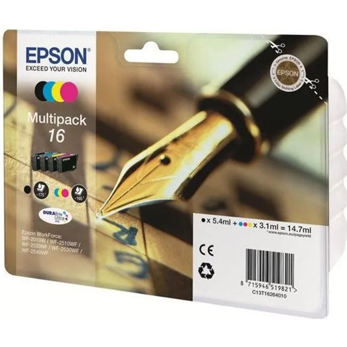 Epson Multipack de Tinta 16 DURABrite Ultra (C13T16264012)