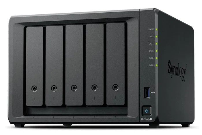 Synology Servidor NAS Disk Station DS1525+ 5 Bahías con Procesador AMD Ryzen Synology Servidor NAS Disk Station DS1525+ 5 Bahías con Procesador AMD Ryzen