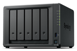 Synology DS1525+ NAS de 5 Bahías, Ryzen Embedded V1500B, 8 GB DDR4, RAID, 2 x 2.5GbE, HDD/SSD, Máx. 300 TB