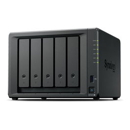 Synology DS1525+ NAS de 5 Bahías, Ryzen Embedded V1500B, 8 GB DDR4, RAID, 2 x 2.5GbE, HDD/SSD, Máx. 300 TB